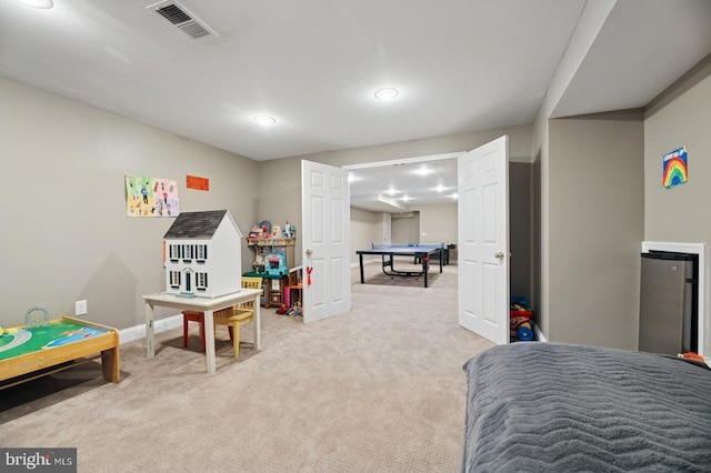 6 Keystone Way, Princeton Junction, NJ 08550 - recreation room featuring baseboards, light carpet, and recessed lighting