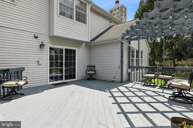 6 Keystone Way, Princeton Junction, NJ 08550 - wooden deck featuring a pergola