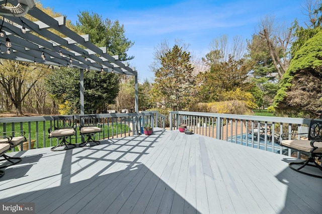 6 Keystone Way, Princeton Junction, NJ 08550 - wooden deck featuring a pergola and a pool