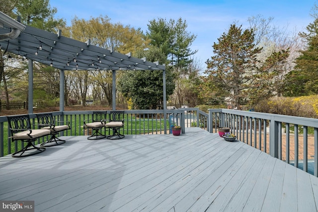 6 Keystone Way, Princeton Junction, NJ 08550 - deck featuring a pergola and a yard