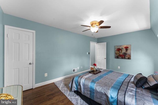 412 E Duncan Ave, Alexandria, VA 22301 - bedroom featuring wood finished floors and ceiling fan
