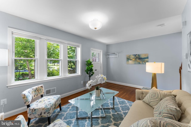 412 E Duncan Ave, Alexandria, VA 22301 - living room featuring baseboards and wood finished floors