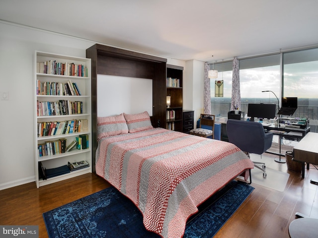 3900 Ford Rd Unit 21E & 20E, Philadelphia, PA 19131 - bedroom featuring wood finished floors and an office area