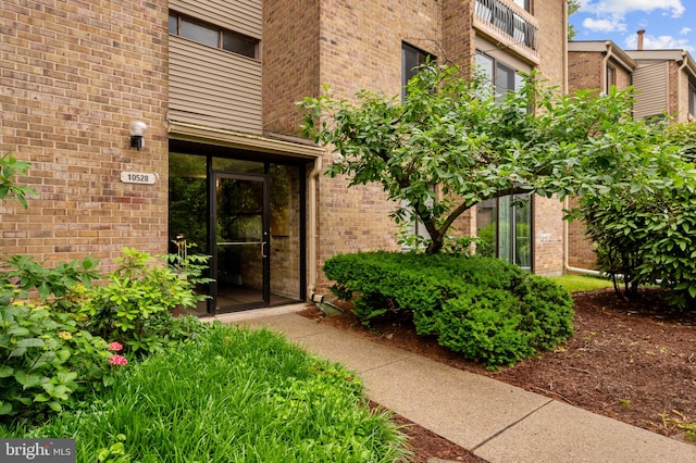 10528 Cross Fox Ln Unit D-2, Columbia, MD 21044 - property entrance featuring brick siding