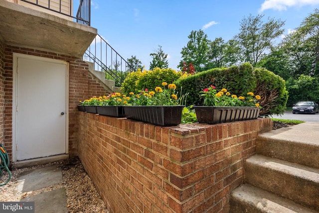 7556 S Arbory Ln Unit 382, Laurel, MD 20707 - view of patio / terrace with stairway