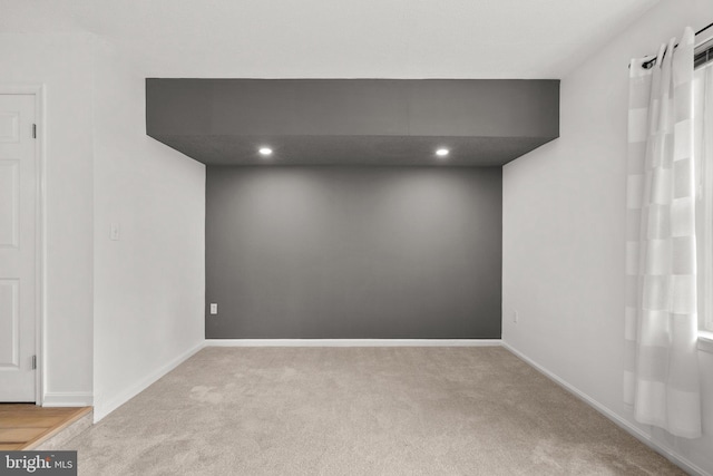 7556 S Arbory Ln Unit 382, Laurel, MD 20707 - basement featuring carpet floors and recessed lighting