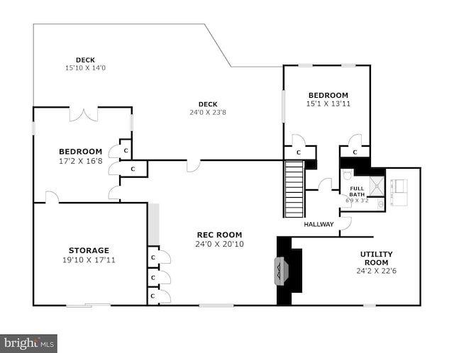 4604 Park Rd, Alexandria, VA 22312 - view of property floor plan