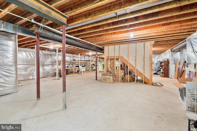 10840 Wolfsville Rd, Myersville, MD 21773 - view of unfinished basement