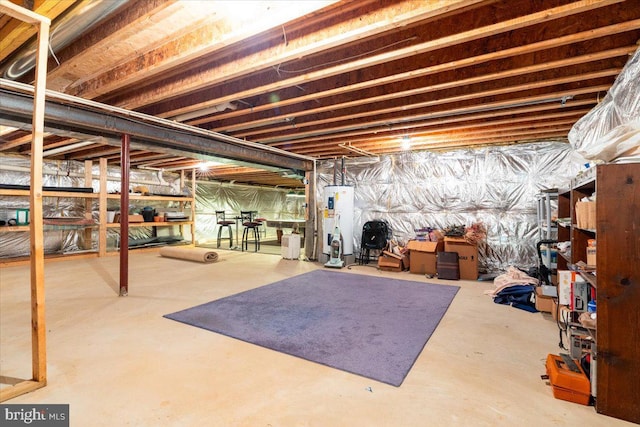 10840 Wolfsville Rd, Myersville, MD 21773 - unfinished below grade area featuring electric water heater