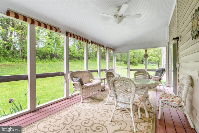 10840 Wolfsville Rd, Myersville, MD 21773 - sunroom / solarium with a ceiling fan and lofted ceiling