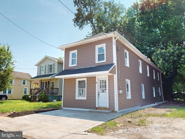 6 W Griffith St, Penns Grove, NJ 08069 - view of front of house with concrete driveway and entry steps