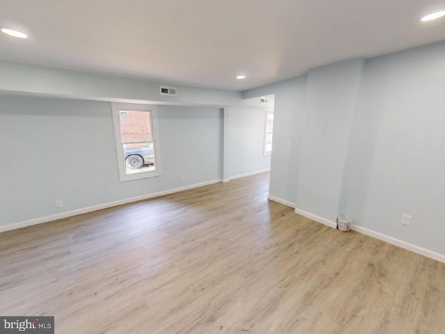6 W Griffith St, Penns Grove, NJ 08069 - spare room with healthy amount of natural light, recessed lighting, baseboards, and wood finished floors