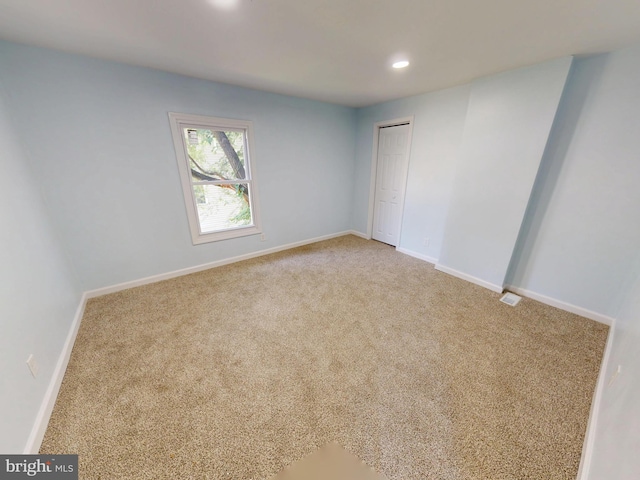6 W Griffith St, Penns Grove, NJ 08069 - spare room with recessed lighting, carpet, and baseboards