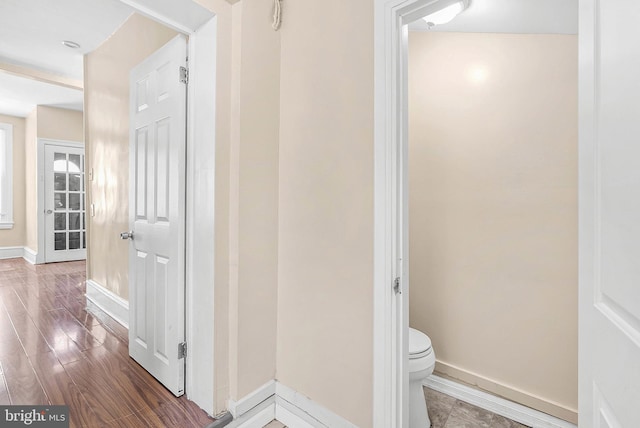 159 W Palmer St, Philadelphia, PA 19122 - corridor featuring baseboards and wood finished floors