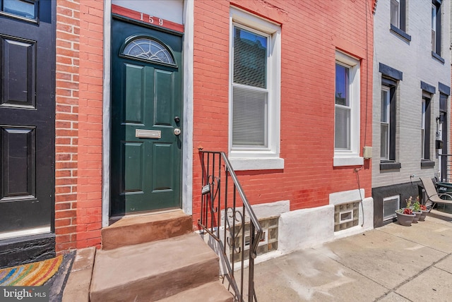 159 W Palmer St, Philadelphia, PA 19122 - view of exterior entry featuring brick siding