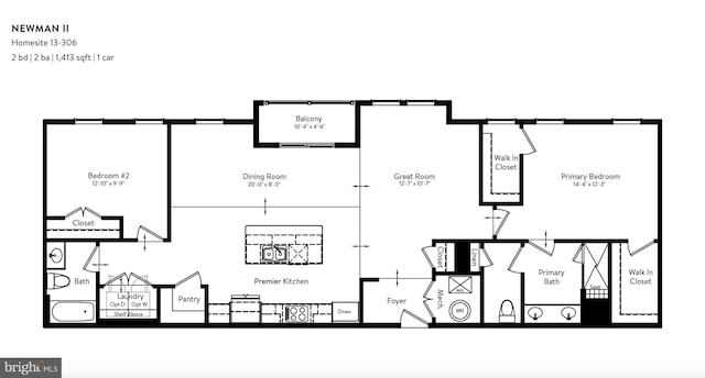 23640 Bolton Crescent Ter Unit 13-306, Ashburn, VA 20148 - home floor plan