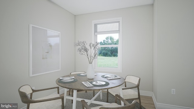23640 Bolton Crescent Ter Unit 13-306, Ashburn, VA 20148 - dining room featuring baseboards and wood finished floors
