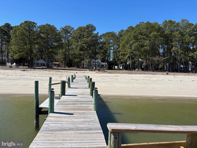 924 Blackbeard Pond Rd, Hague, VA 22469 - dock with view of wooded area