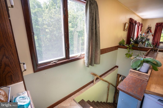 10496 Red Hawk Ln, Huntingdon, PA 16652 - stairs featuring healthy amount of natural light and baseboards