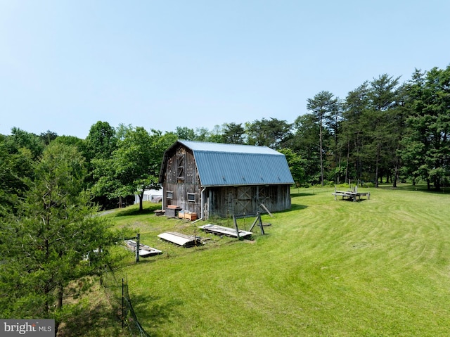10496 Red Hawk Ln, Huntingdon, PA 16652 - view of barn with a yard