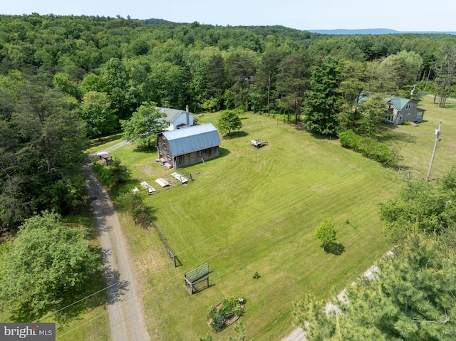 10496 Red Hawk Ln, Huntingdon, PA 16652 - aerial view of sparsely populated area featuring a heavily wooded area