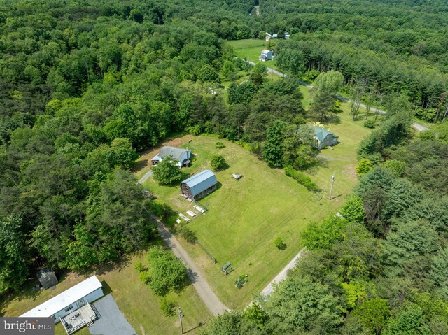 10496 Red Hawk Ln, Huntingdon, PA 16652 - aerial overview of property's location with a heavily wooded area