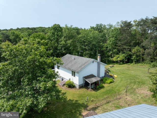 10496 Red Hawk Ln, Huntingdon, PA 16652 - view from above of property featuring a heavily wooded area