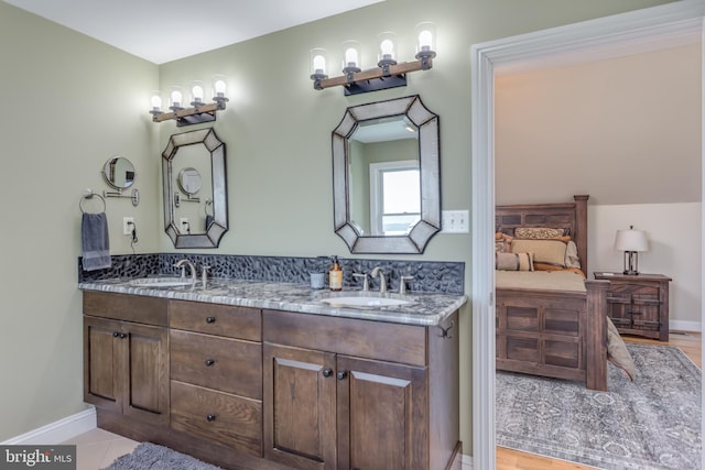 2020 Quaint Acres Ln, Berkeley Springs, WV 25411 - full bath featuring double vanity and baseboards