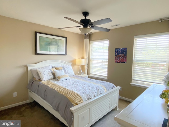 614 Empire Dr, Downingtown, PA 19335 - bedroom featuring carpet, baseboards, and ceiling fan