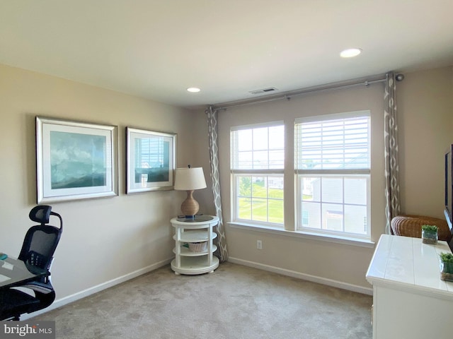 614 Empire Dr, Downingtown, PA 19335 - office space with light colored carpet, baseboards, and recessed lighting