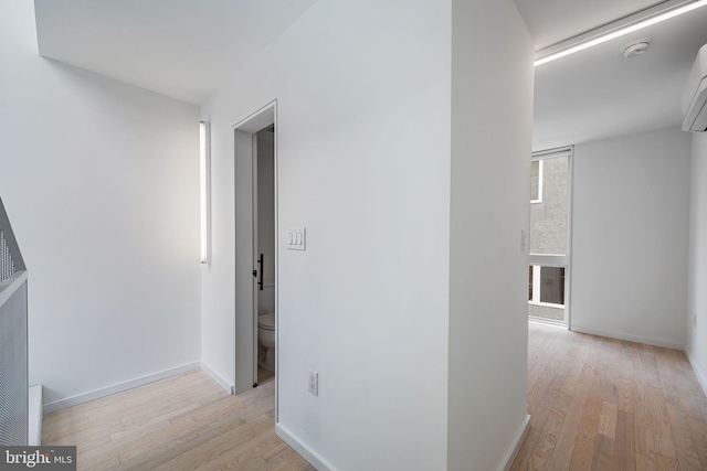 2710 W Harper St, Philadelphia, PA 19130 - hallway with light wood-type flooring and baseboards