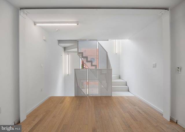 2710 W Harper St, Philadelphia, PA 19130 - basement featuring wood finished floors and stairs