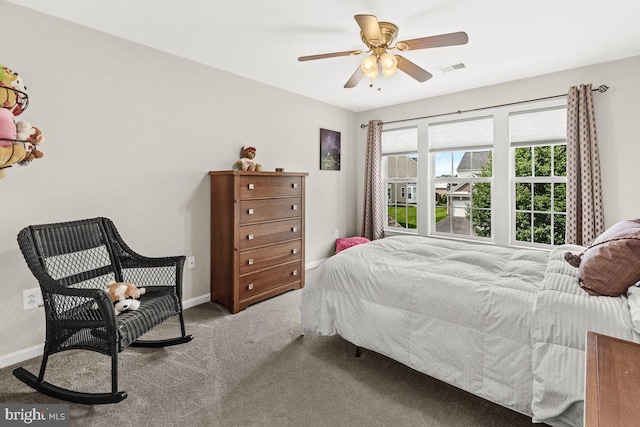 202 Galyn Dr, Brunswick, MD 21758 - carpeted bedroom featuring baseboards and a ceiling fan
