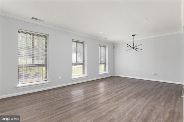 1701 Gainesville St SE Unit 101, Washington, DC 20020 - unfurnished room with wood finished floors, baseboards, ornamental molding, and recessed lighting