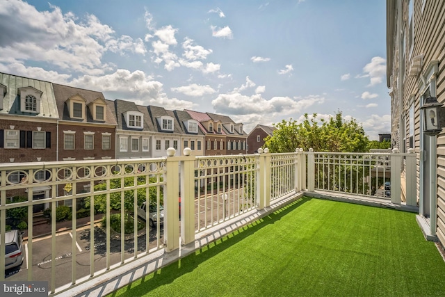 305 S Payne St Unit 305, Alexandria, VA 22314 - view of yard featuring a residential view and a balcony