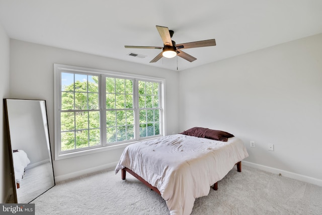 17301 Roundmont Pl, Round Hill, VA 20141 - carpeted bedroom with baseboards and ceiling fan