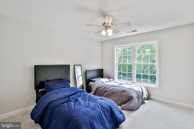 17301 Roundmont Pl, Round Hill, VA 20141 - bedroom with carpet, baseboards, and ceiling fan