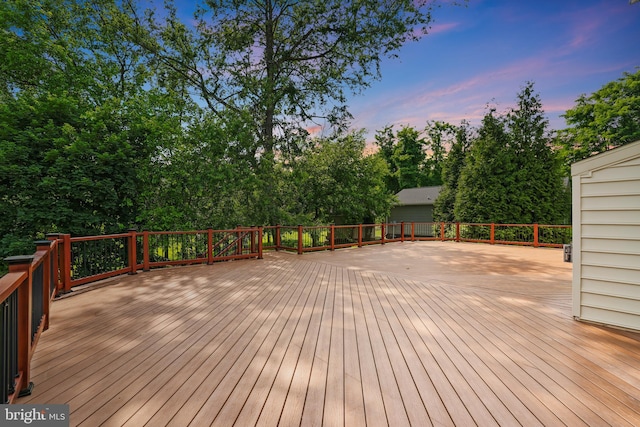 17301 Roundmont Pl, Round Hill, VA 20141 - wooden deck featuring view of scattered trees