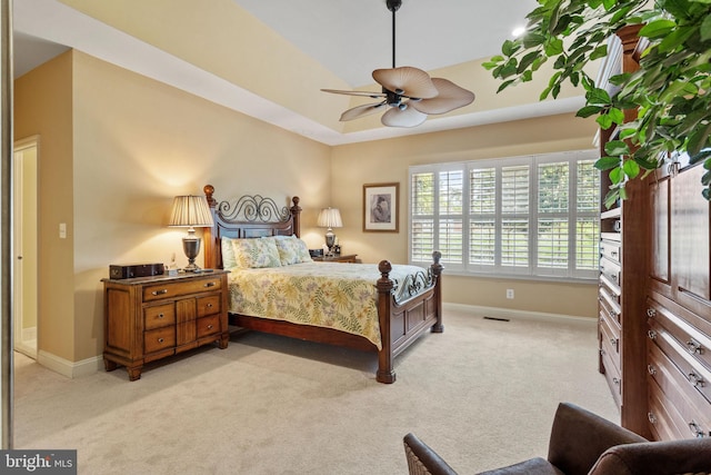 6 Easton Ln, Cinnaminson, NJ 08077 - bedroom featuring light colored carpet, baseboards, and a ceiling fan