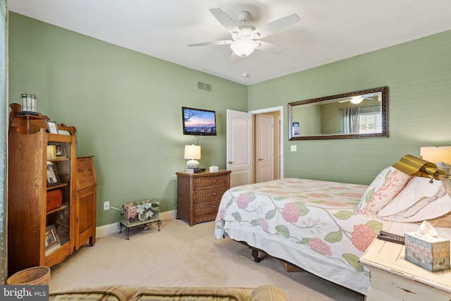6 Easton Ln, Cinnaminson, NJ 08077 - bedroom with carpet flooring, baseboards, and ceiling fan