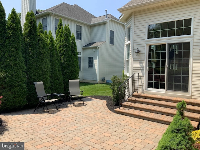 6 Easton Ln, Cinnaminson, NJ 08077 - view of patio / terrace with entry steps