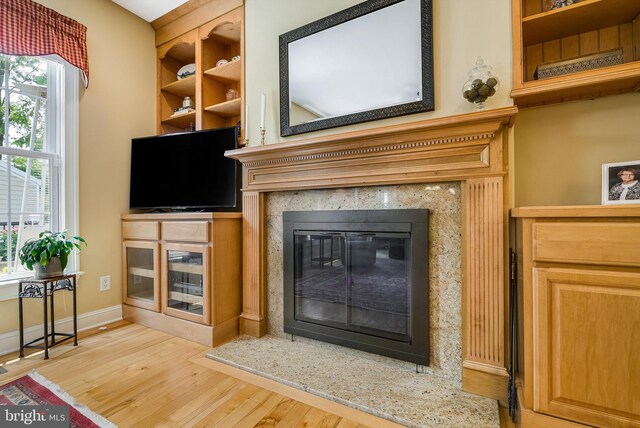 3525 Traveler Rd, Rockingham, VA 22801 - detailed view of wood finished floors and a high end fireplace