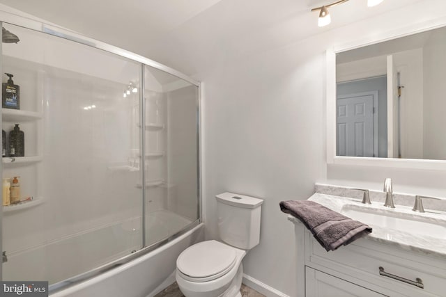 233 Kimble Rd, Berryville, VA 22611 - bathroom with vanity and bath / shower combo with glass door