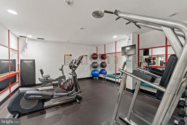 6101 Edsall Rd Unit 1111, Alexandria, VA 22304 - workout area featuring recessed lighting
