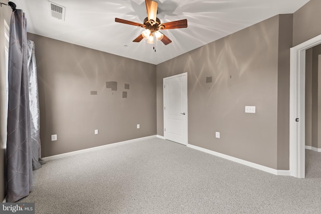 1412 Wigeon Way Unit 204, Gambrills, MD 21054 - carpeted empty room featuring a ceiling fan and baseboards
