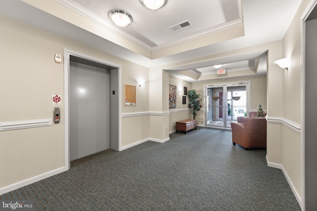 1412 Wigeon Way Unit 204, Gambrills, MD 21054 - building lobby with crown molding