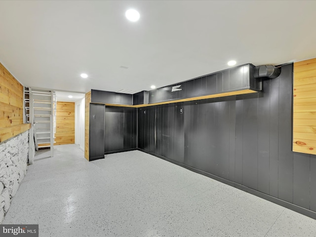 142 E New St, Lancaster, PA 17602 - finished below grade area featuring wood walls and recessed lighting