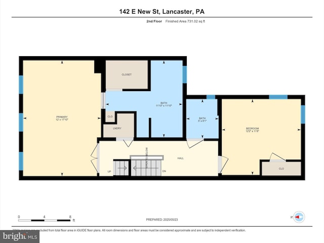 142 E New St, Lancaster, PA 17602 - floor plan / room layout