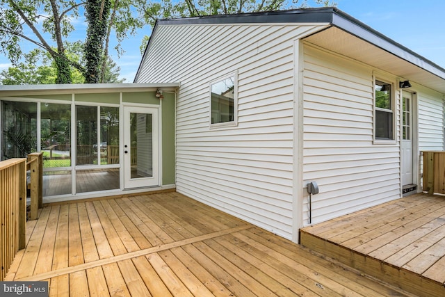 318 Mayfield Ct, Westminster, MD 21158 - wooden terrace featuring a sunroom