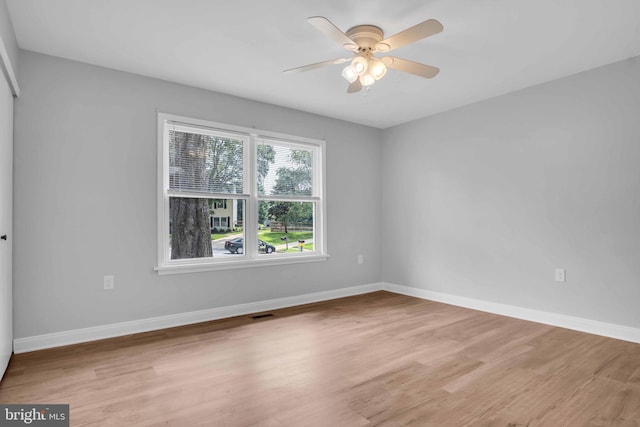 318 Mayfield Ct, Westminster, MD 21158 - spare room with light wood-style floors, baseboards, and a ceiling fan